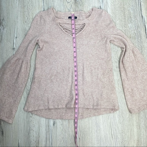 American Eagle Pink Fuzzy Sweater - Picture 10 of 11